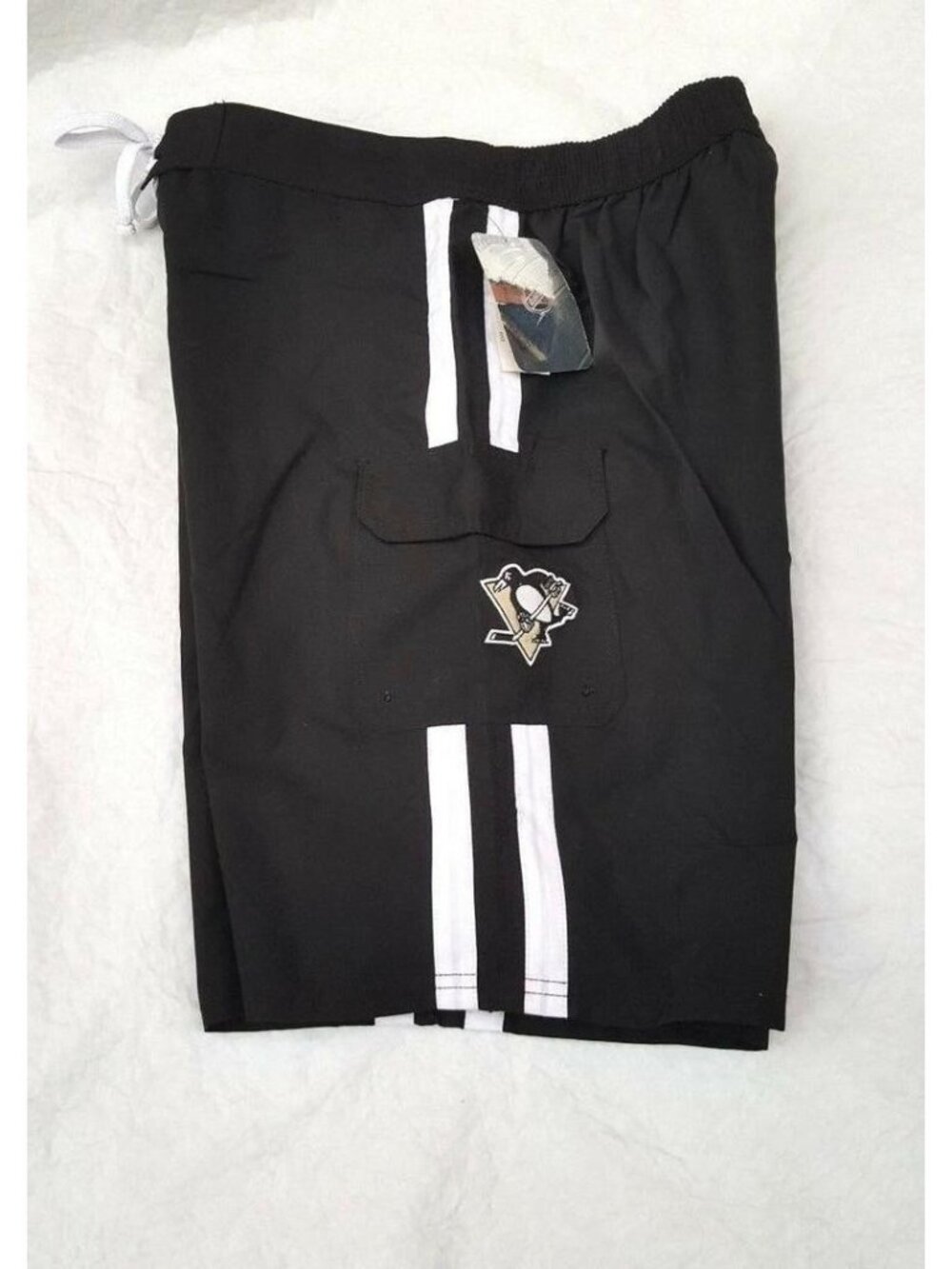 Pittsburgh Penguins Men Swim Shorts Board Trunk Elastic Waist Adult Size XL NHL